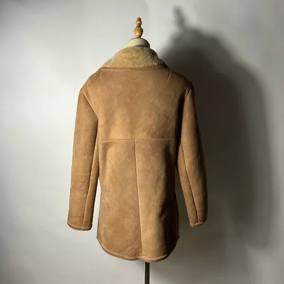 VINTAGE 70s Orvis Shearling Coat Womens Medium - Picture 7 of 9